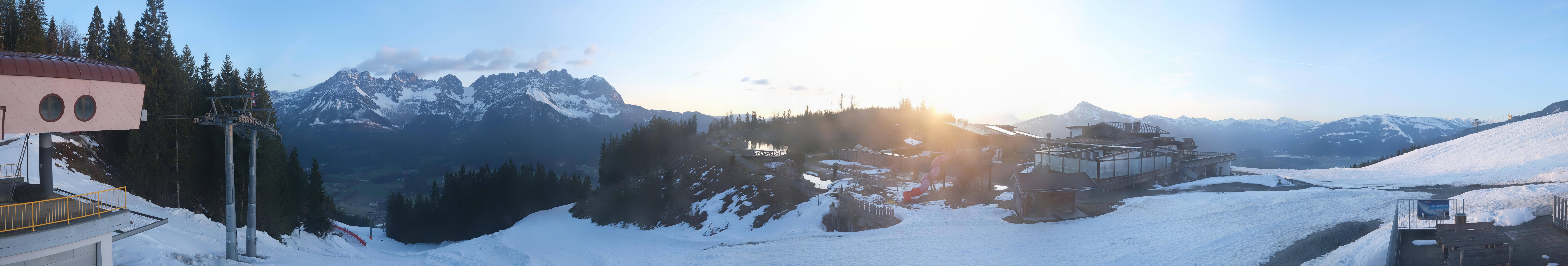 Archived image Webcam View of the Astberg in SkiWelt Wilder Kaiser