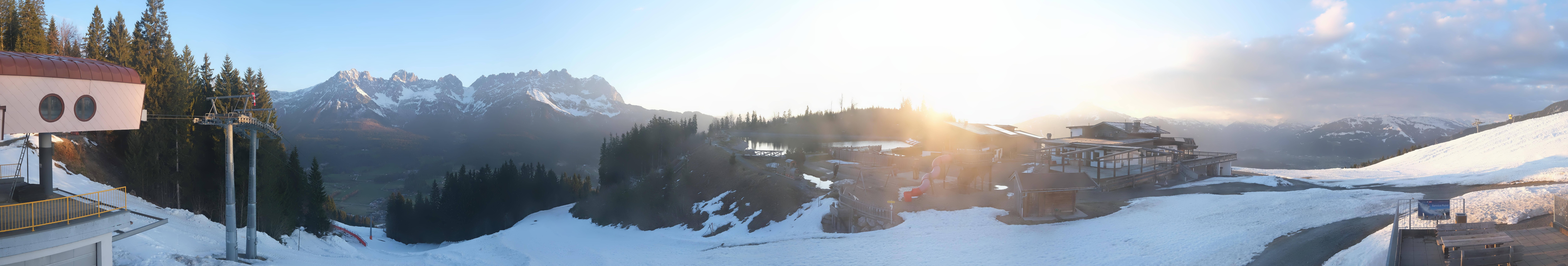 Archiv Foto Webcam Panoramasicht SkiWelt Wilder Kaiser: Astberg