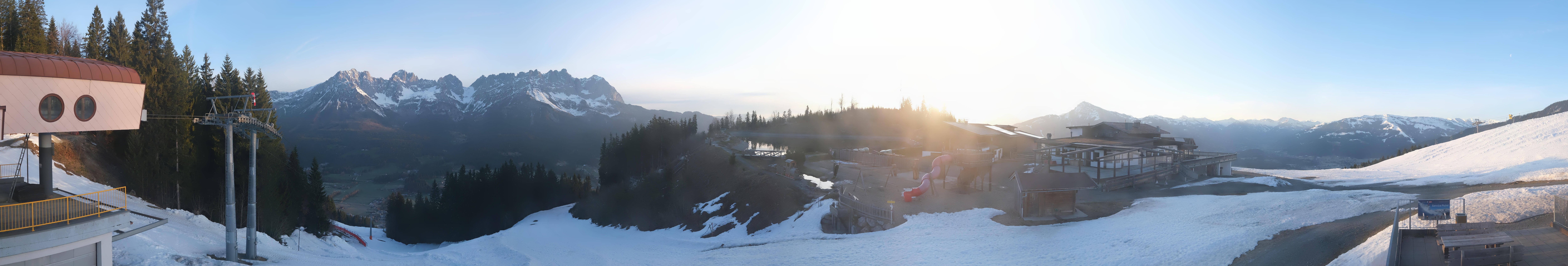 Archiv Foto Webcam Panoramasicht SkiWelt Wilder Kaiser: Astberg