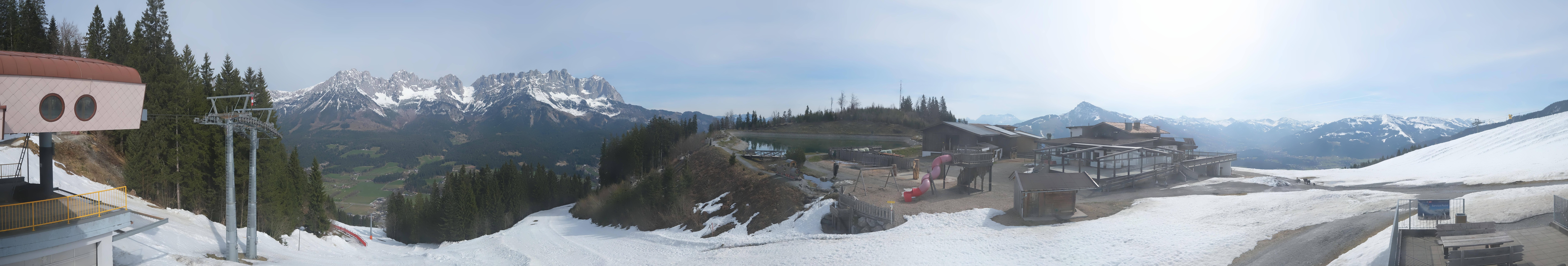 Archiv Foto Webcam Panoramasicht SkiWelt Wilder Kaiser: Astberg