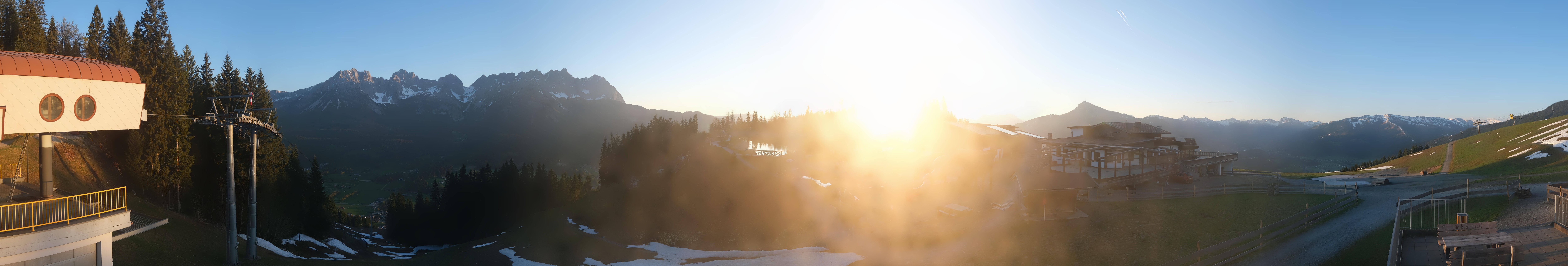 Archiv Foto Webcam Panoramasicht SkiWelt Wilder Kaiser: Astberg