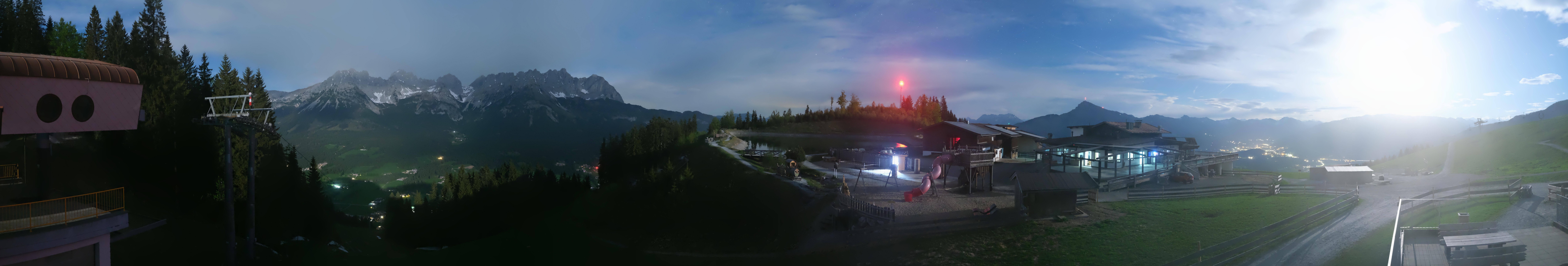 Archiv Foto Webcam Panoramasicht SkiWelt Wilder Kaiser: Astberg