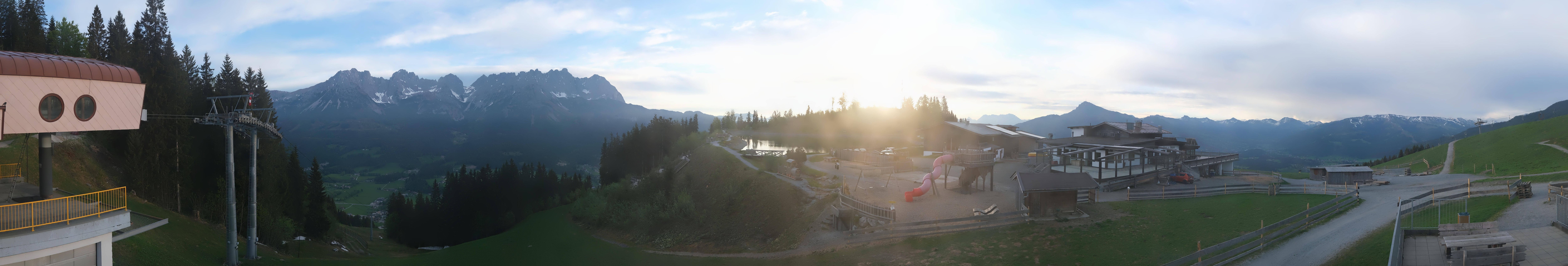 Archived image Webcam View of the Astberg in SkiWelt Wilder Kaiser