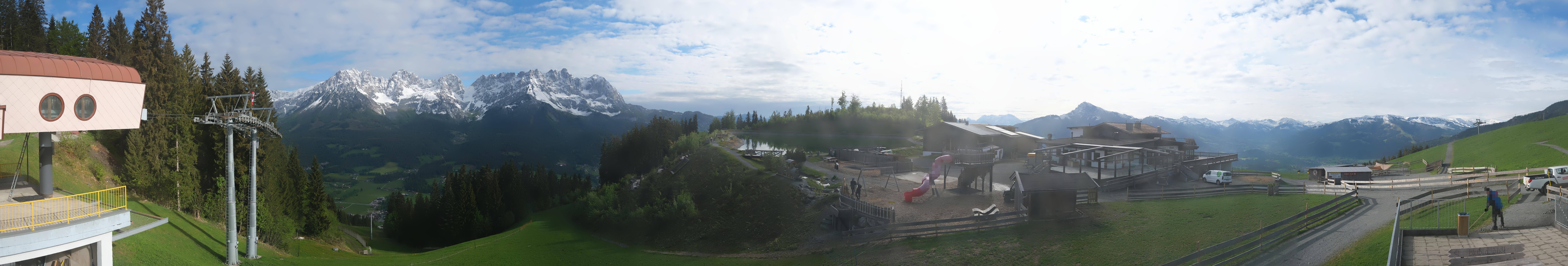 Archiv Foto Webcam Panoramasicht SkiWelt Wilder Kaiser: Astberg