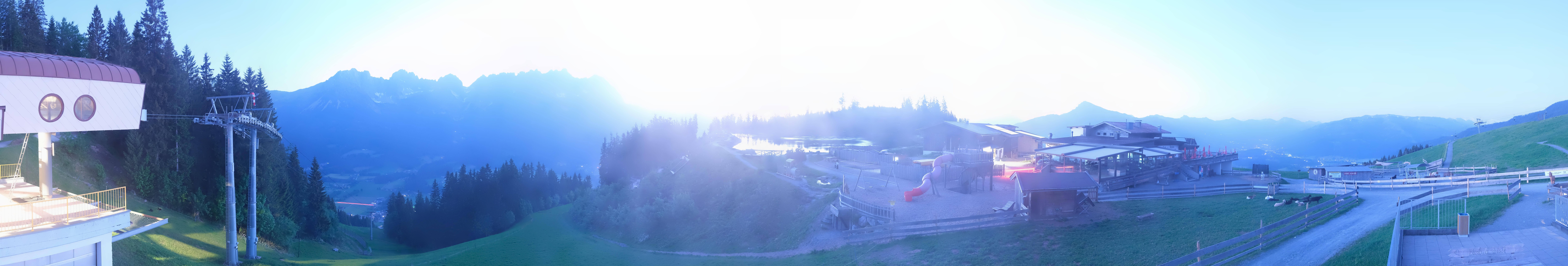 Archiv Foto Webcam Panoramasicht SkiWelt Wilder Kaiser: Astberg