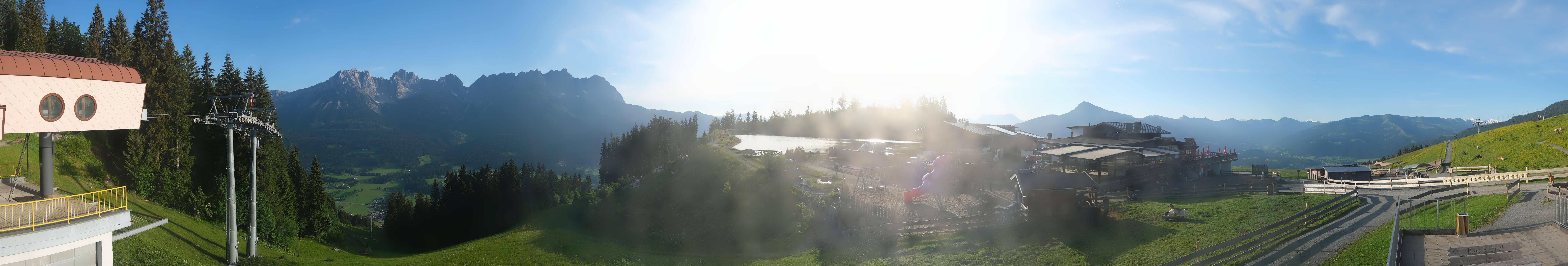 Archiv Foto Webcam Panoramasicht SkiWelt Wilder Kaiser: Astberg