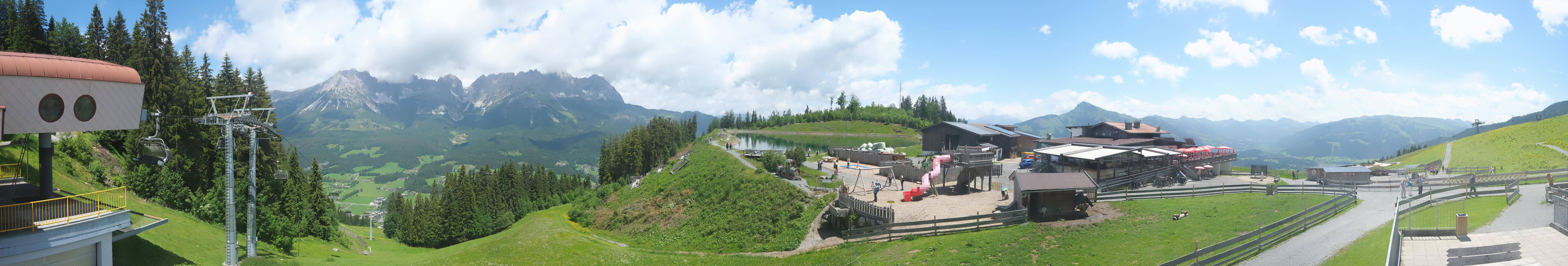 Archiv Foto Webcam Panoramasicht SkiWelt Wilder Kaiser: Astberg