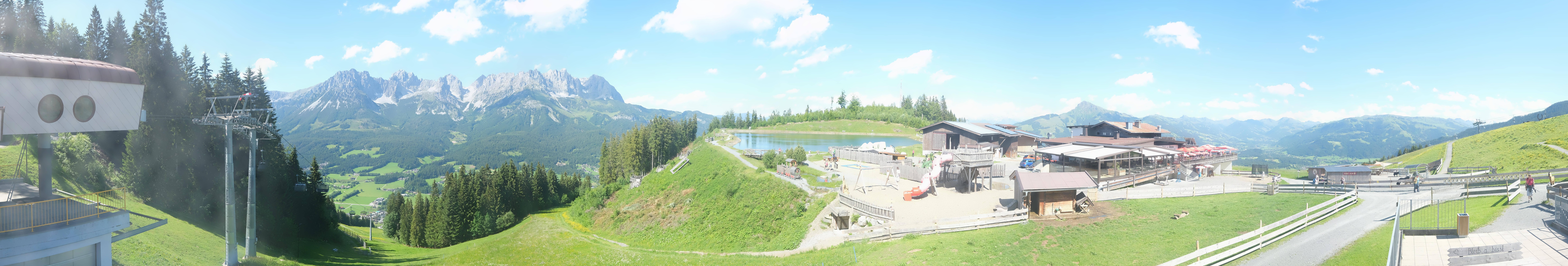 Archiv Foto Webcam Panoramasicht SkiWelt Wilder Kaiser: Astberg