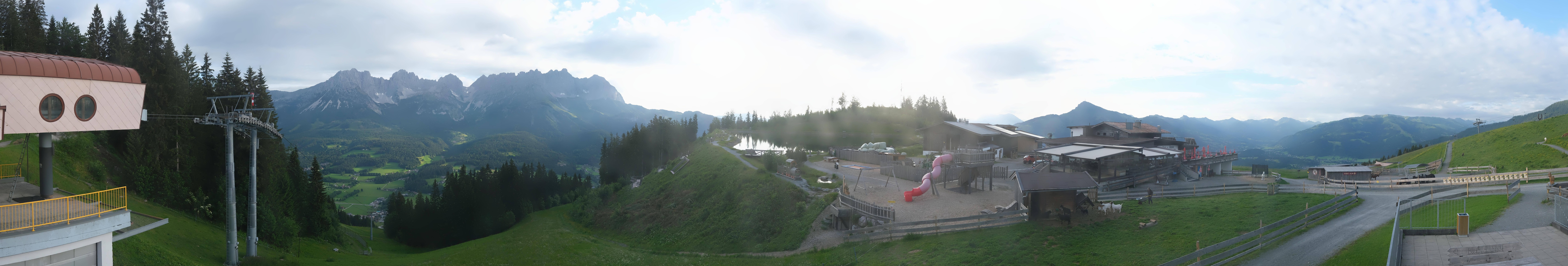 Archiv Foto Webcam Panoramasicht SkiWelt Wilder Kaiser: Astberg