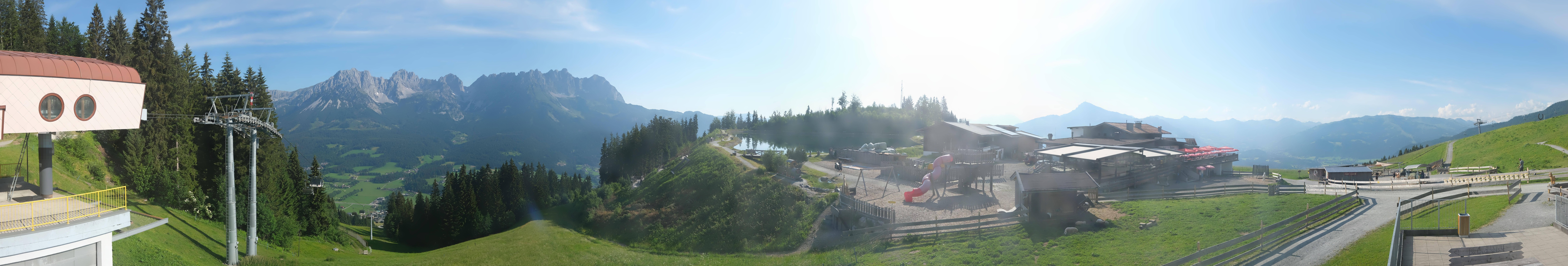 Archiv Foto Webcam Panoramasicht SkiWelt Wilder Kaiser: Astberg