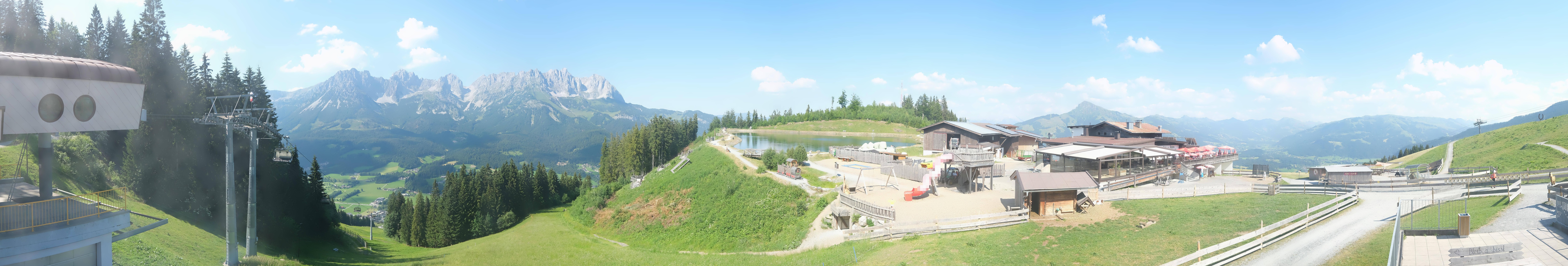 Archiv Foto Webcam Panoramasicht SkiWelt Wilder Kaiser: Astberg