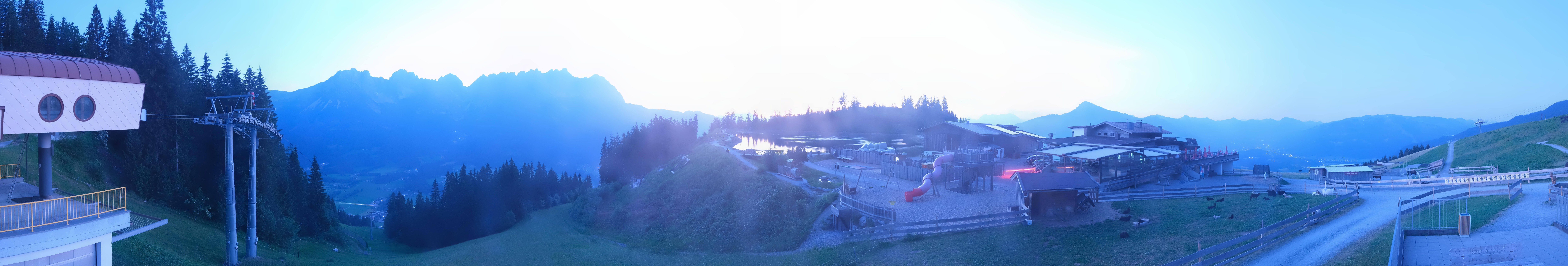 Archiv Foto Webcam Panoramasicht SkiWelt Wilder Kaiser: Astberg