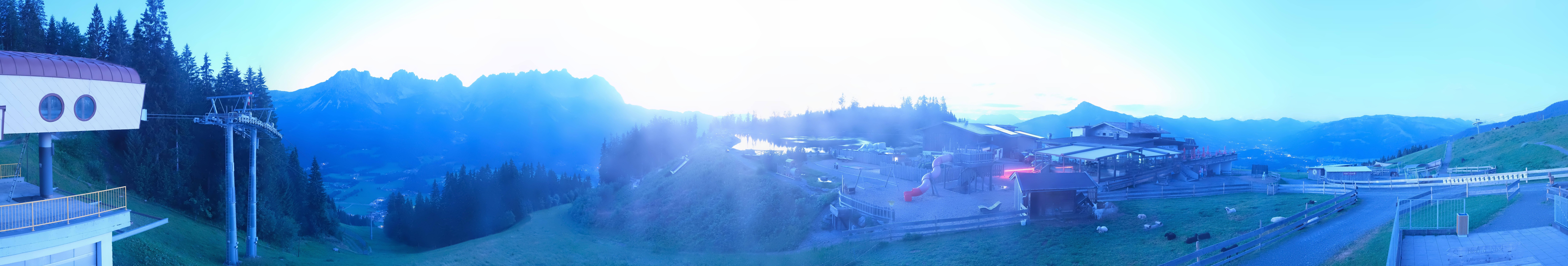 Archiv Foto Webcam Panoramasicht SkiWelt Wilder Kaiser: Astberg