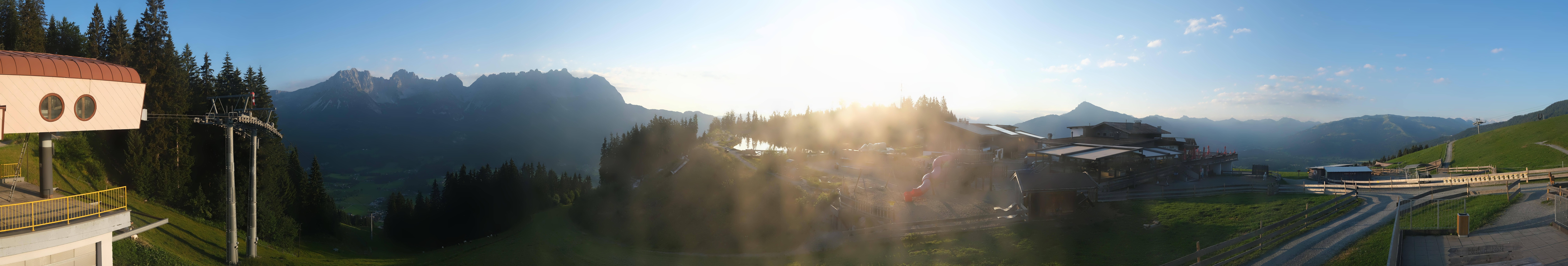Archiv Foto Webcam Panoramasicht SkiWelt Wilder Kaiser: Astberg