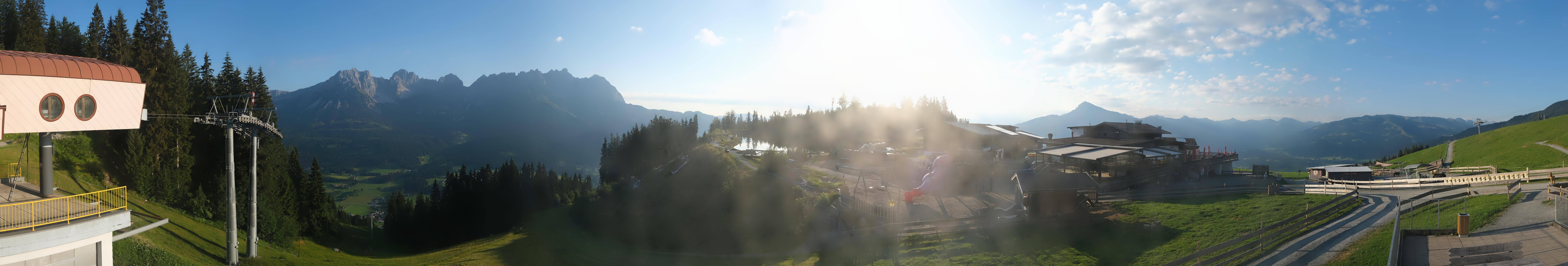 Archiv Foto Webcam Panoramasicht SkiWelt Wilder Kaiser: Astberg