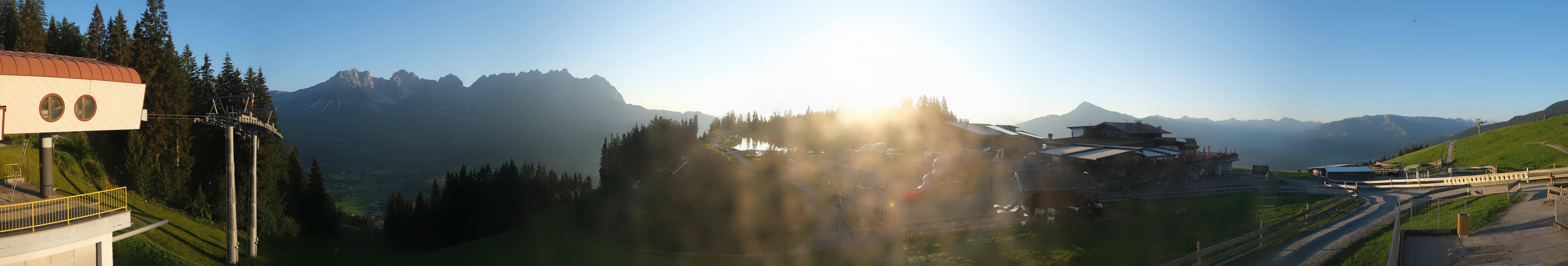 Archiv Foto Webcam Panoramasicht SkiWelt Wilder Kaiser: Astberg