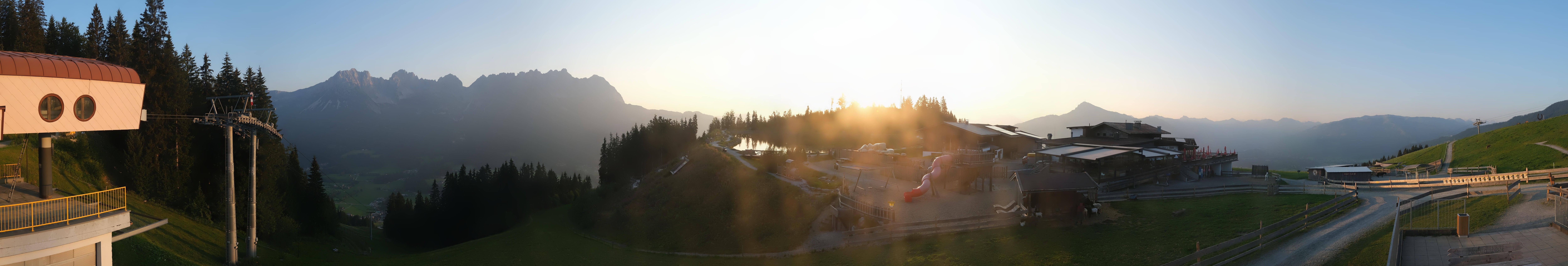 Archiv Foto Webcam Panoramasicht SkiWelt Wilder Kaiser: Astberg