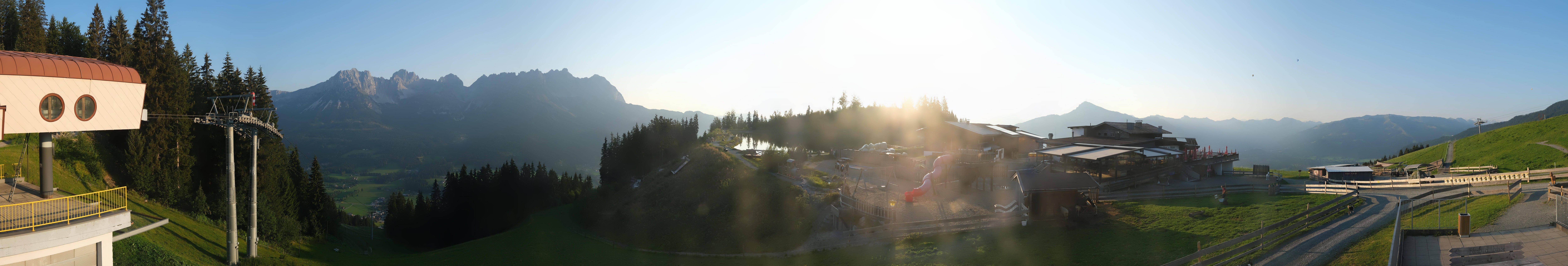 Archiv Foto Webcam Panoramasicht SkiWelt Wilder Kaiser: Astberg