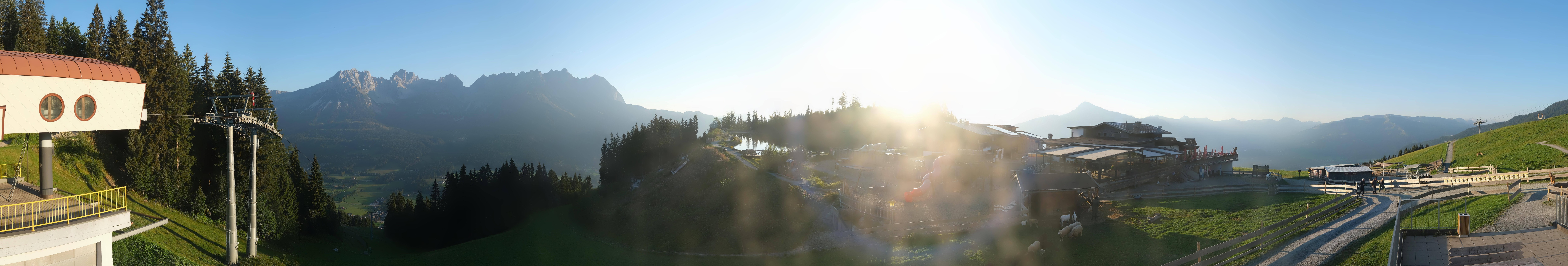 Archiv Foto Webcam Panoramasicht SkiWelt Wilder Kaiser: Astberg