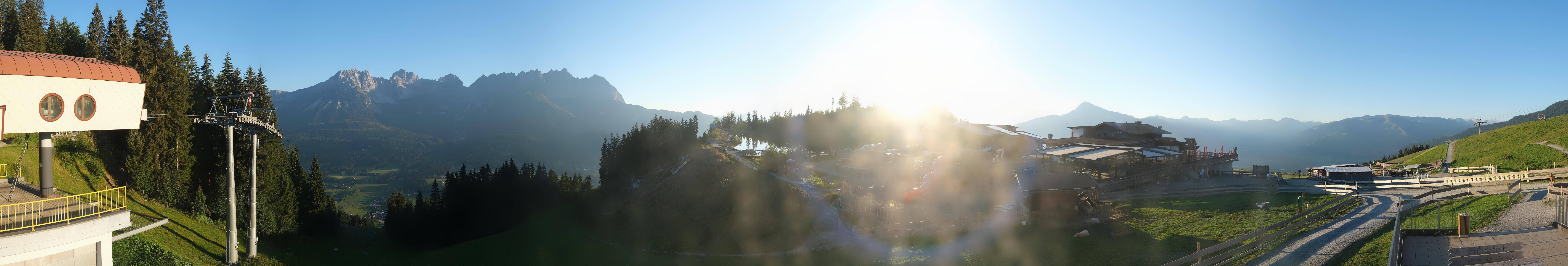 Archiv Foto Webcam Panoramasicht SkiWelt Wilder Kaiser: Astberg