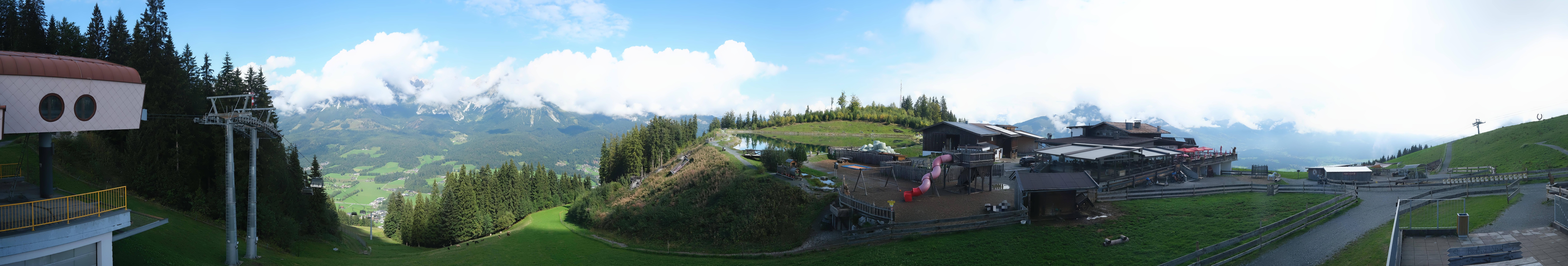 Archiv Foto Webcam Panoramasicht SkiWelt Wilder Kaiser: Astberg