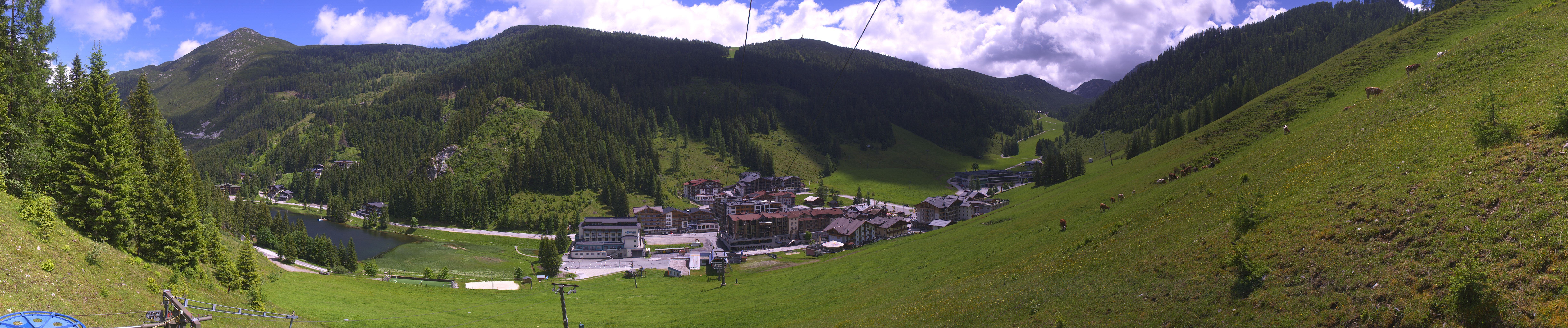 Archiv Foto Webcam Panoramablick Rosskopfbahn in Zauchensee