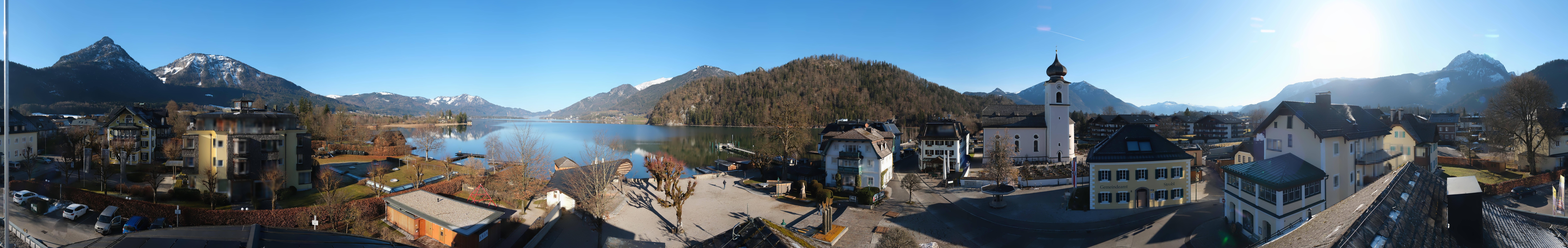 Archiv Foto Webcam Panoramasicht über Strobl