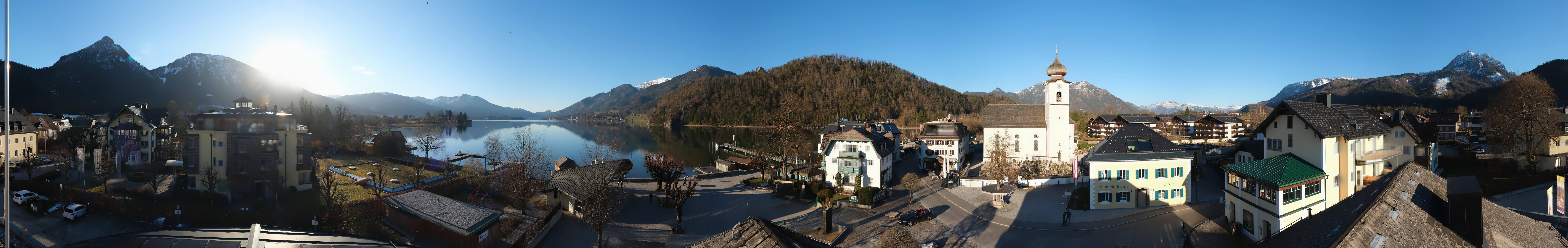Archiv Foto Webcam Panoramasicht über Strobl