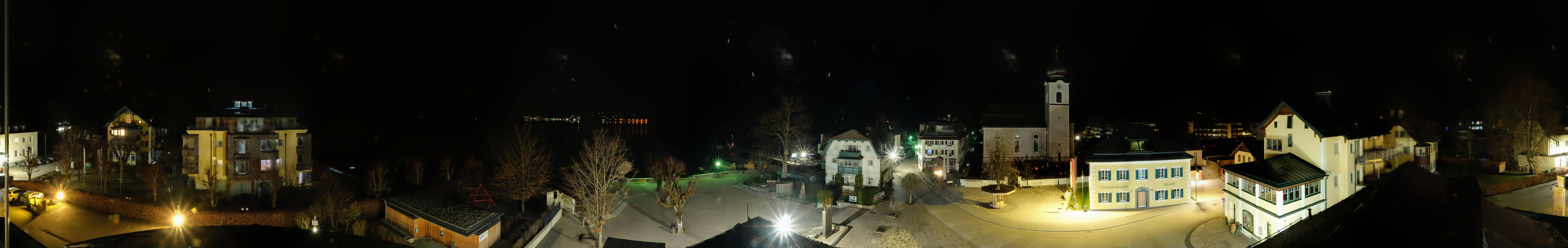 Archived image Webcam Panorama of village Strobl