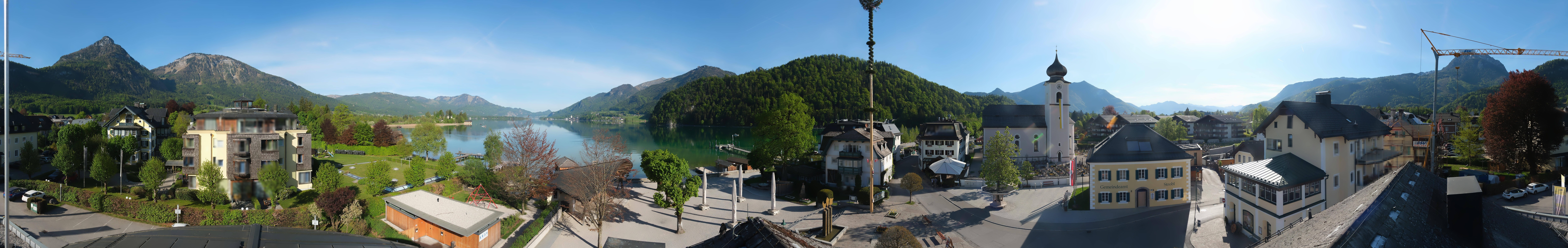 Archiv Foto Webcam Panoramasicht über Strobl
