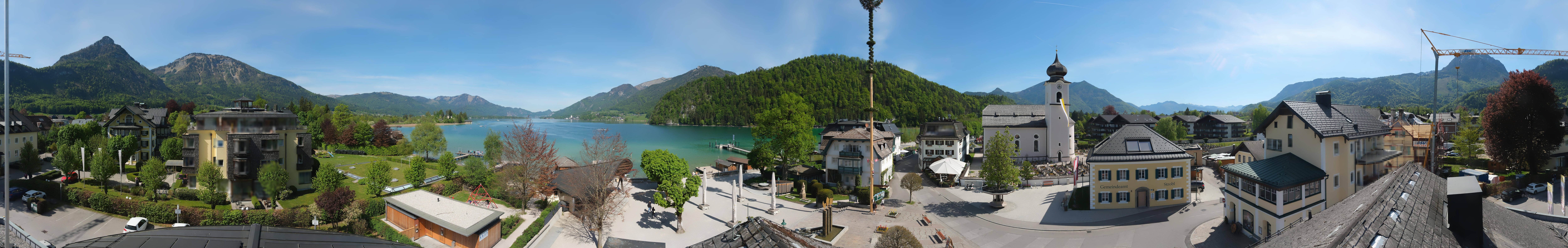 Archiv Foto Webcam Panoramasicht über Strobl