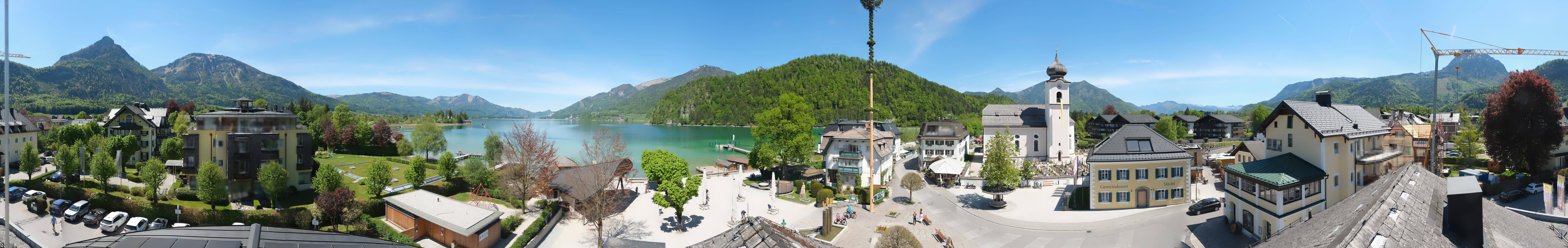 Archiv Foto Webcam Panoramasicht über Strobl