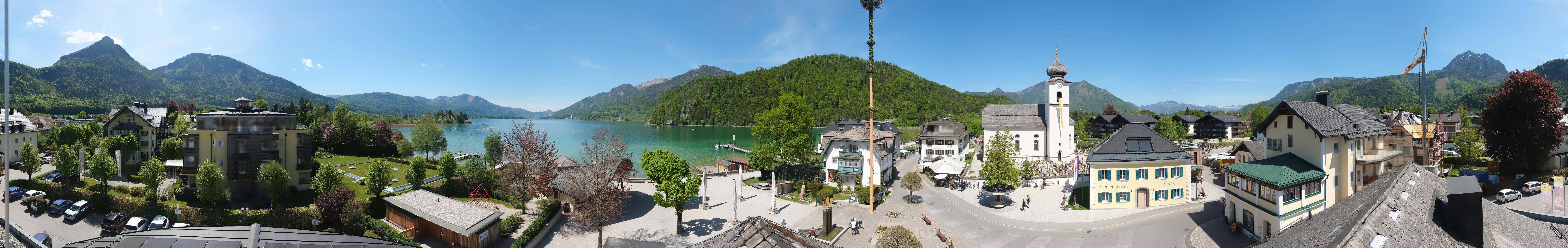 Archiv Foto Webcam Panoramasicht über Strobl