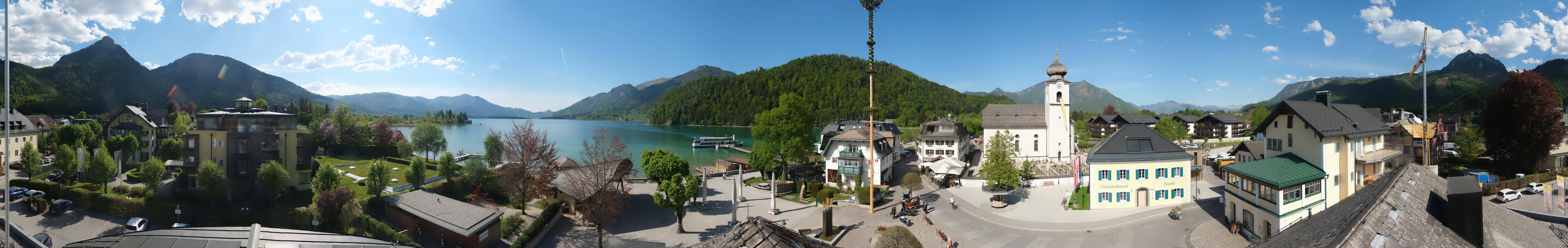 Archiv Foto Webcam Panoramasicht über Strobl