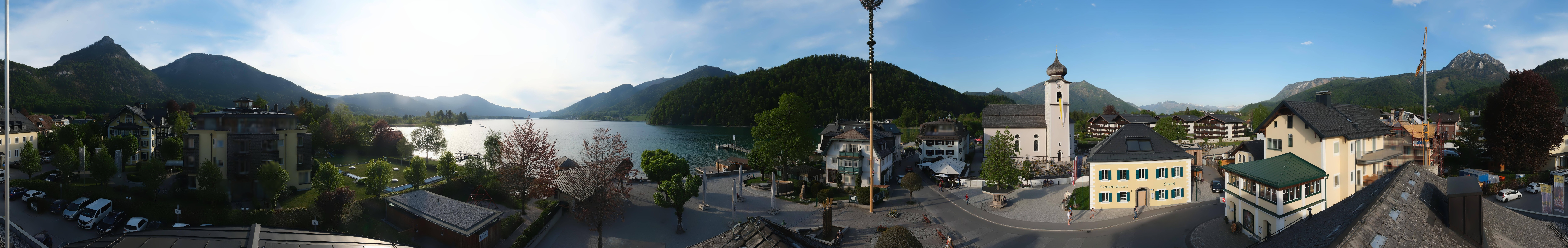 Archiv Foto Webcam Panoramasicht über Strobl
