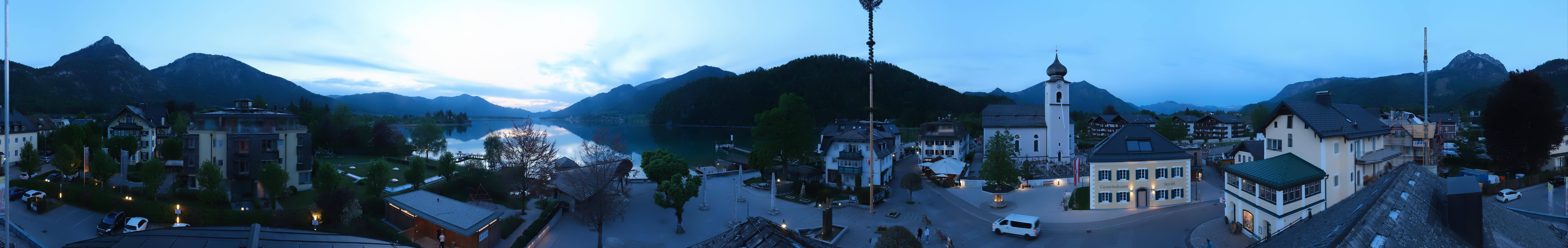 Archiv Foto Webcam Panoramasicht über Strobl