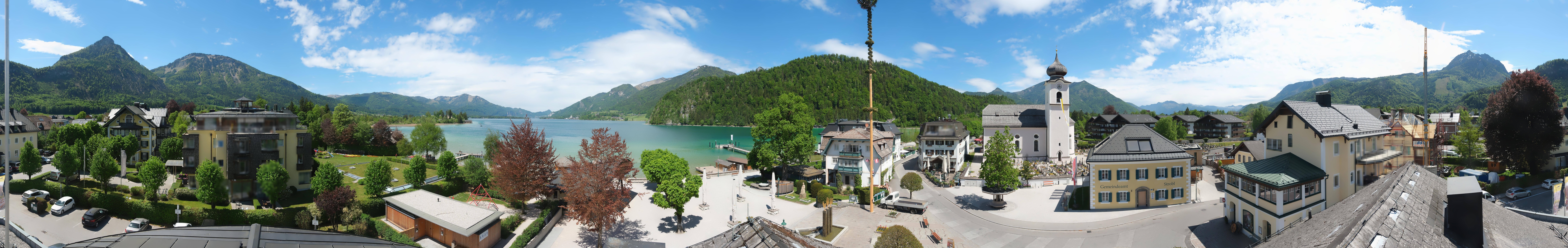 Archiv Foto Webcam Panoramasicht über Strobl