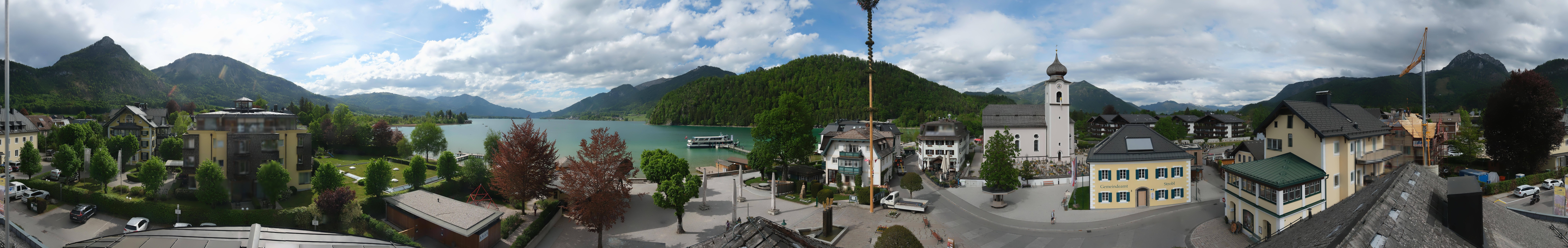 Archiv Foto Webcam Panoramasicht über Strobl