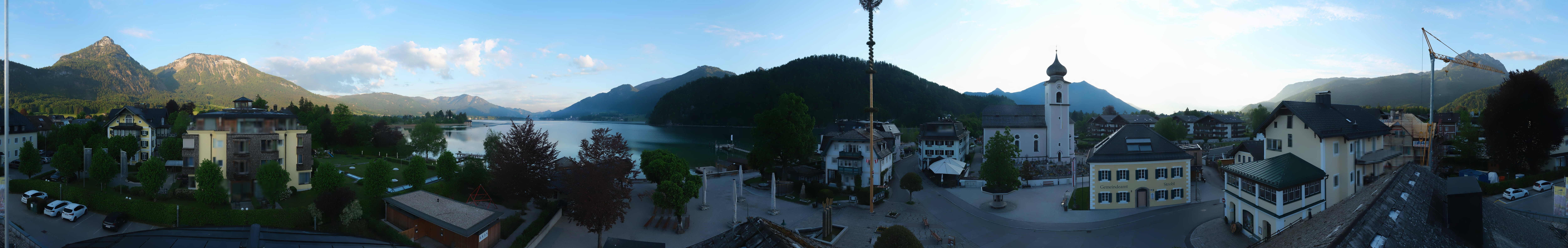Archiv Foto Webcam Panoramasicht über Strobl