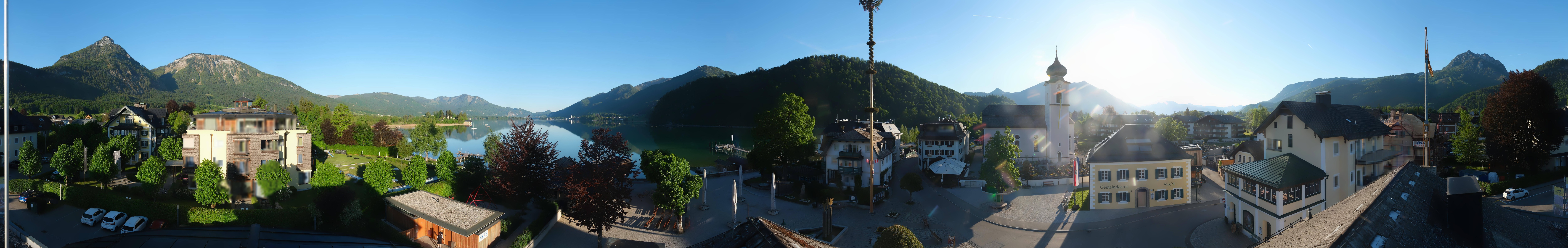 Archiv Foto Webcam Panoramasicht über Strobl