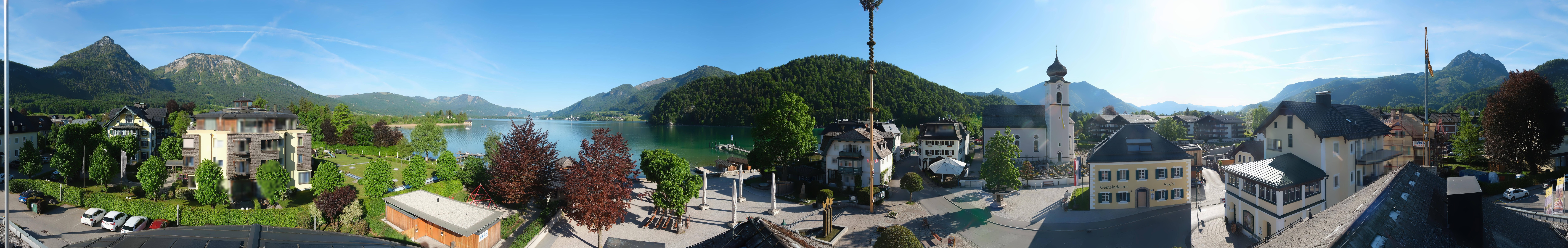 Archiv Foto Webcam Panoramasicht über Strobl