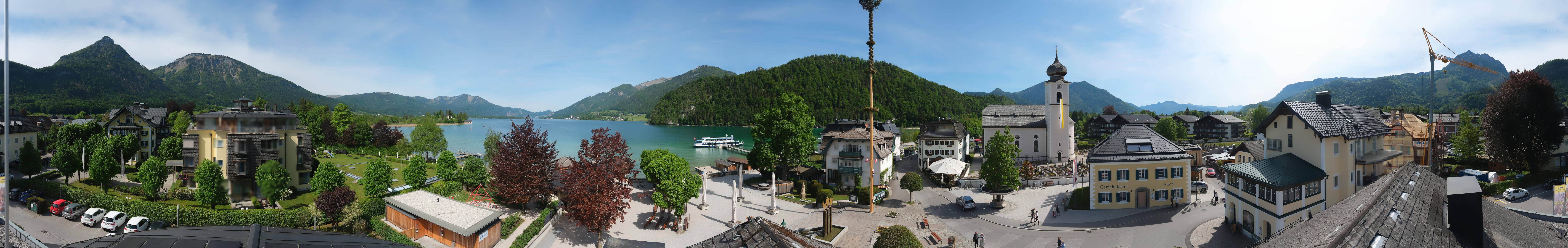 Archiv Foto Webcam Panoramasicht über Strobl