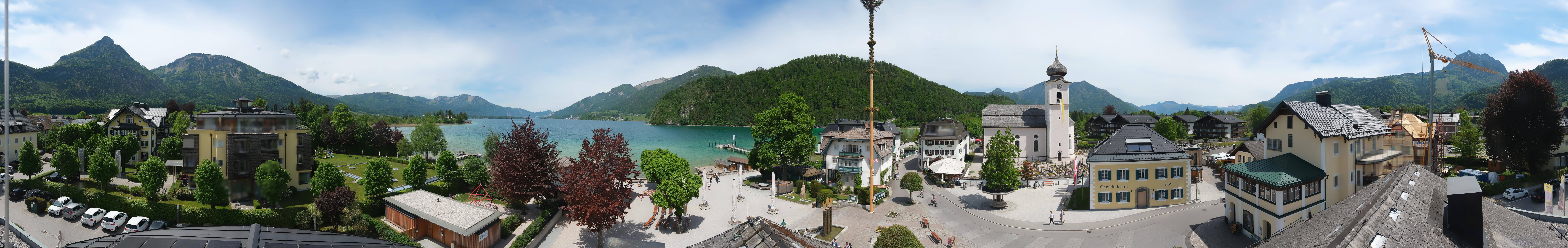 Archiv Foto Webcam Panoramasicht über Strobl
