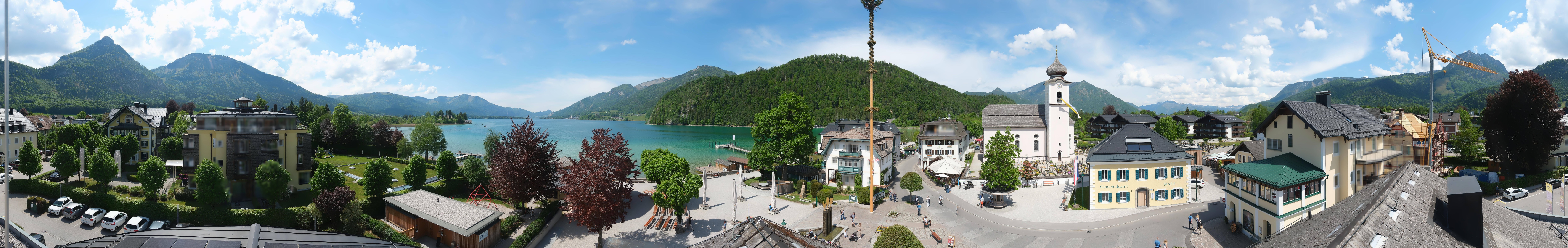 Archiv Foto Webcam Panoramasicht über Strobl