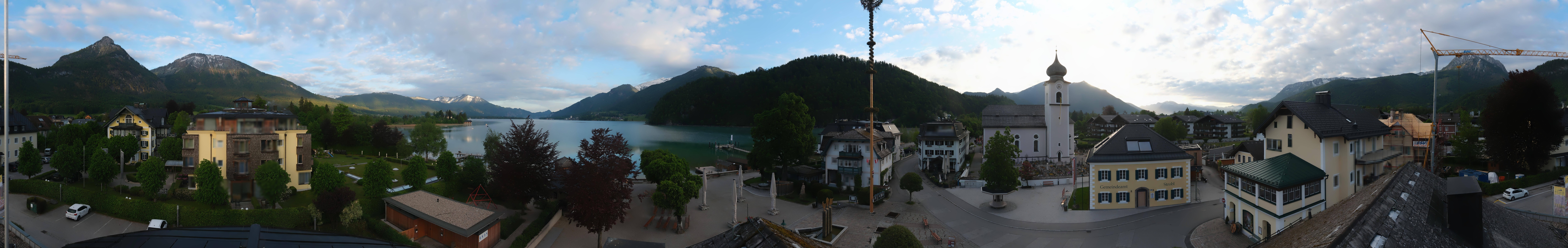Archiv Foto Webcam Panoramasicht über Strobl
