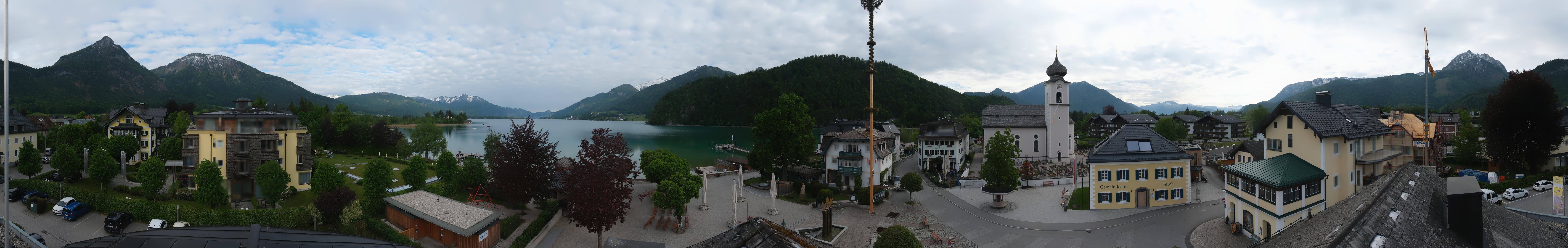 Archiv Foto Webcam Panoramasicht über Strobl