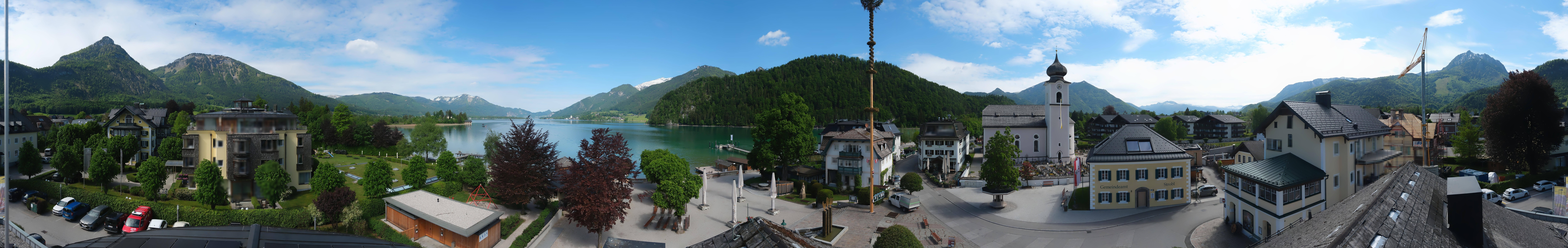 Archiv Foto Webcam Panoramasicht über Strobl