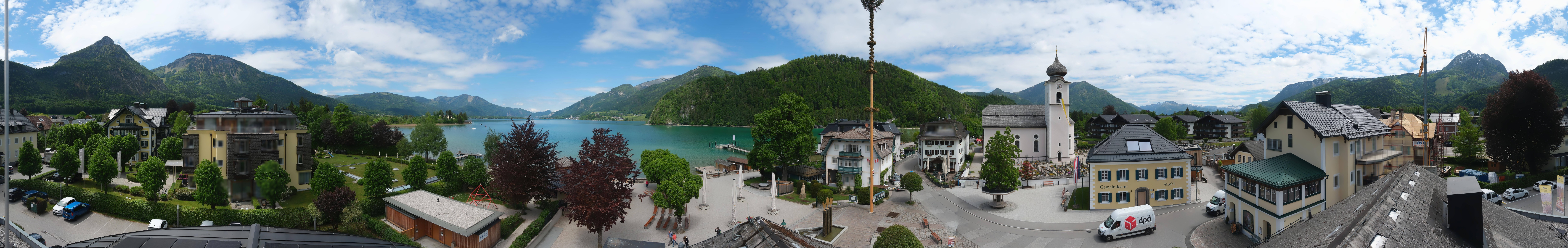 Archiv Foto Webcam Panoramasicht über Strobl