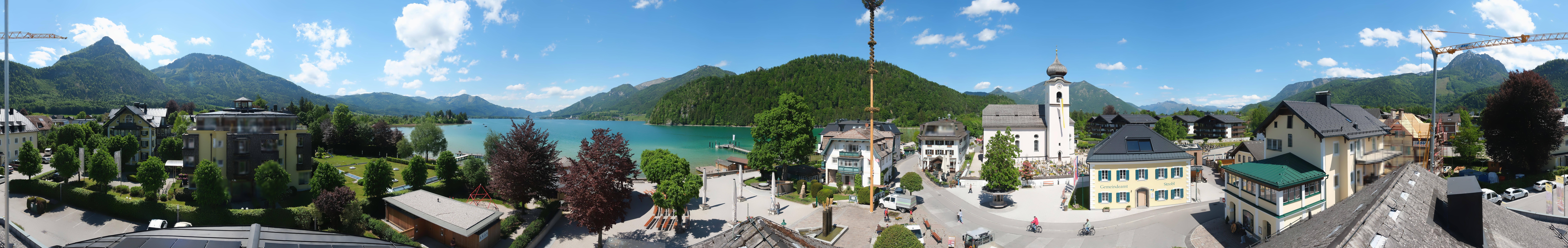 Archiv Foto Webcam Panoramasicht über Strobl