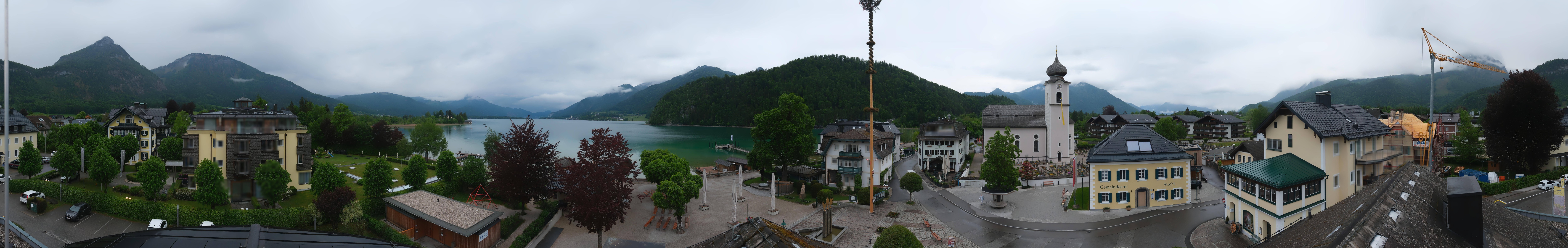 Archiv Foto Webcam Panoramasicht über Strobl